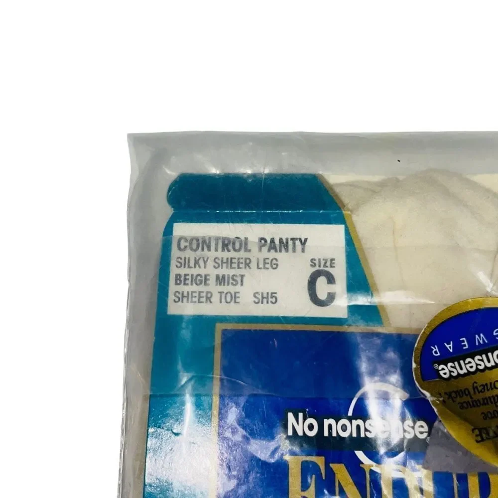 10/$25🦋 NWT No Nonsense Sheer Endurance Beige Mist Control Pantyhose - Size C